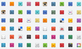 25个惊人的新应用程序和社交媒体图标集免费下载